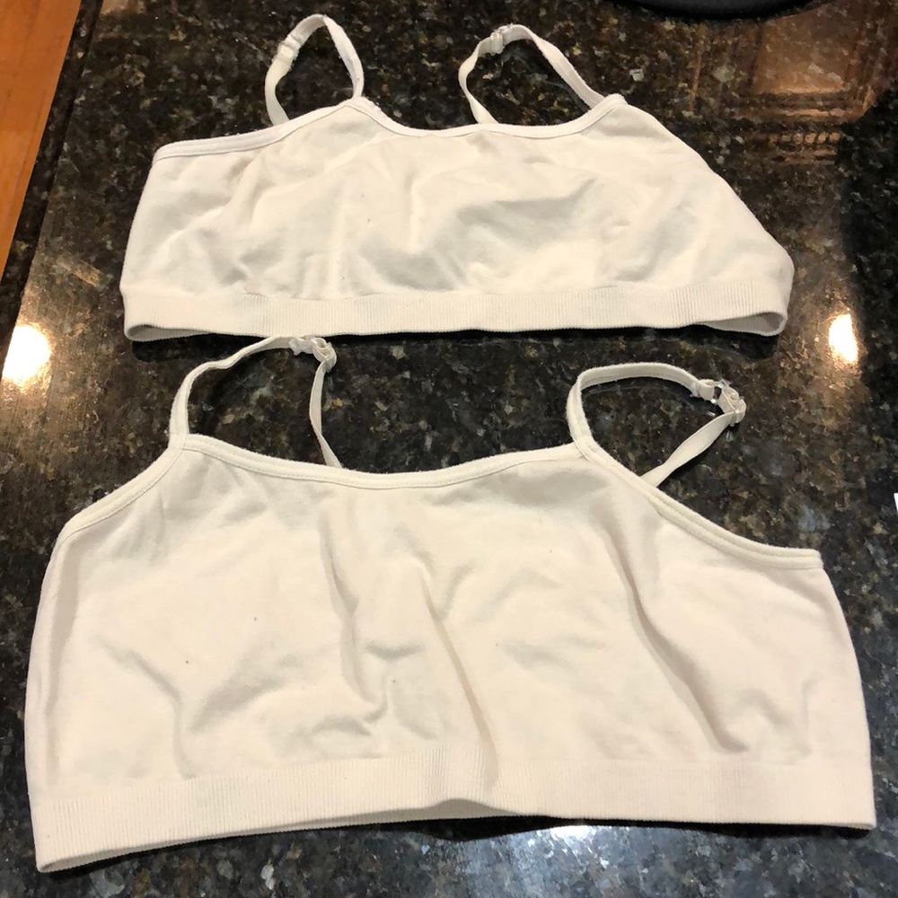 Set of 2 bralettes Nude. XS
